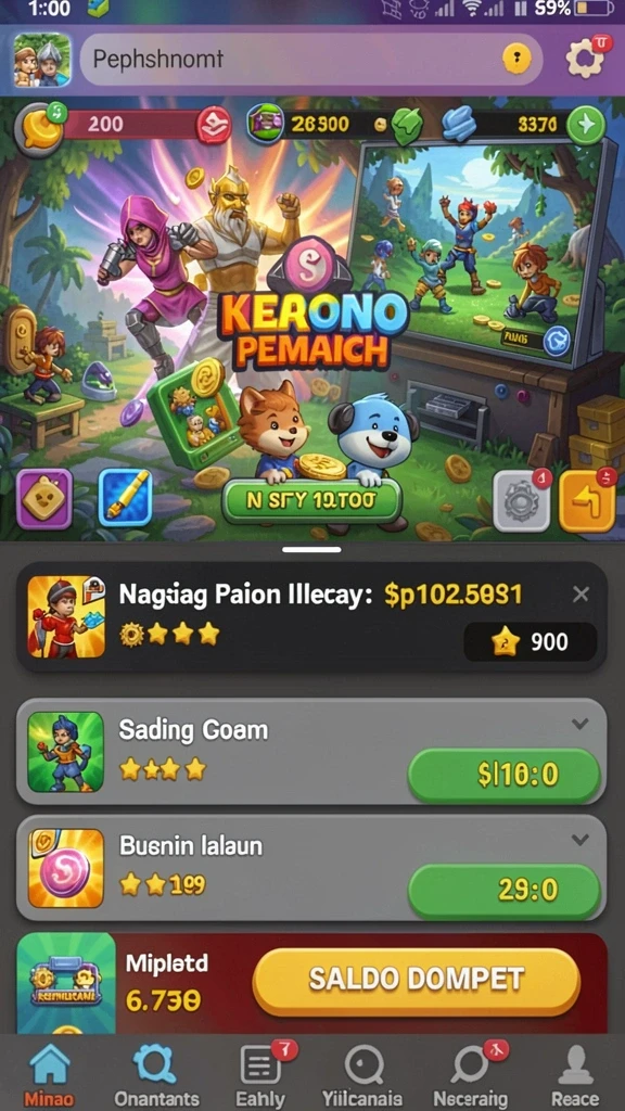 gatotkaca123 - Halaman reward dengan bonus menggiurkan.