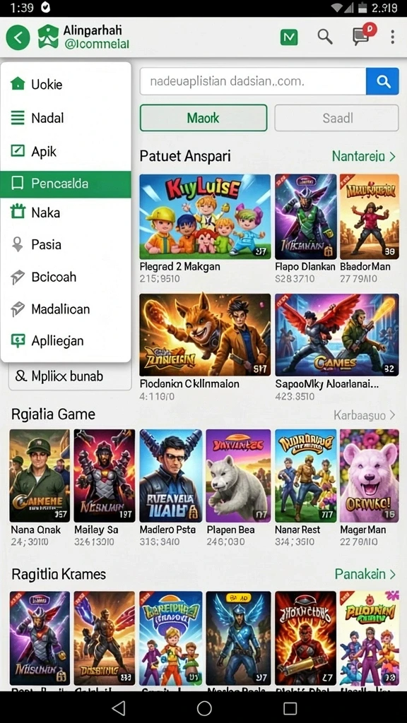 rawontoto - Tampilan antarmuka yang menarik dan user-friendly.